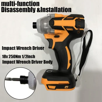 

Impact Wrench For Makita Multi-function Driver Cordless Hex Chuck 18V 320-350NM LED Light Power Tools Accessory