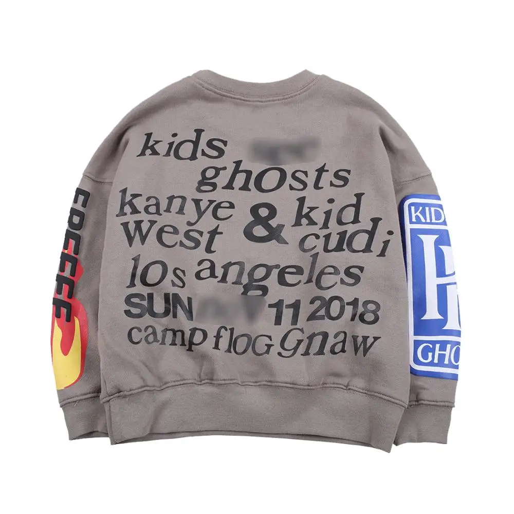 NAGRI Boys Sweatshirts for Kids Kanye West Lucky Me I See Ghosts Sweatshirt Hip Hop Children's Hoodies Soft 6