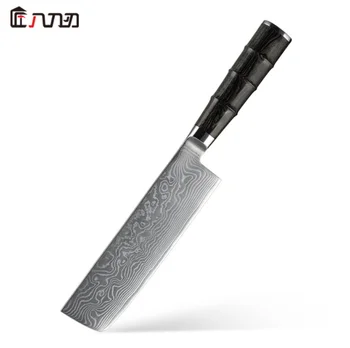 

Damascus steel 67-layer wave pattern chef knife Japanese-style household kitchen knife chef meat cutter slicing knife 2 pieces