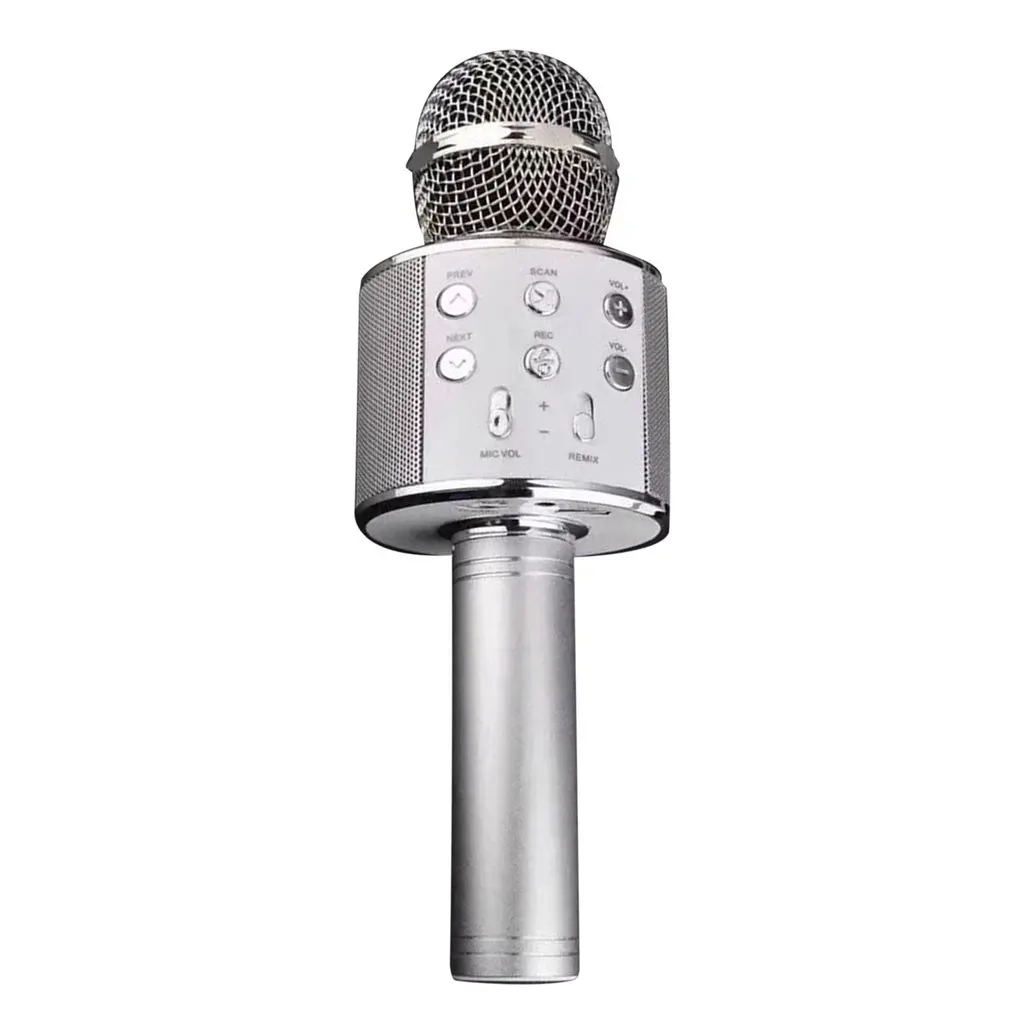 

Bluetooth Karaoke Microphone Wireless Microphone Professiona Speaker Handheld Microfone Player Singing Recorder Mic