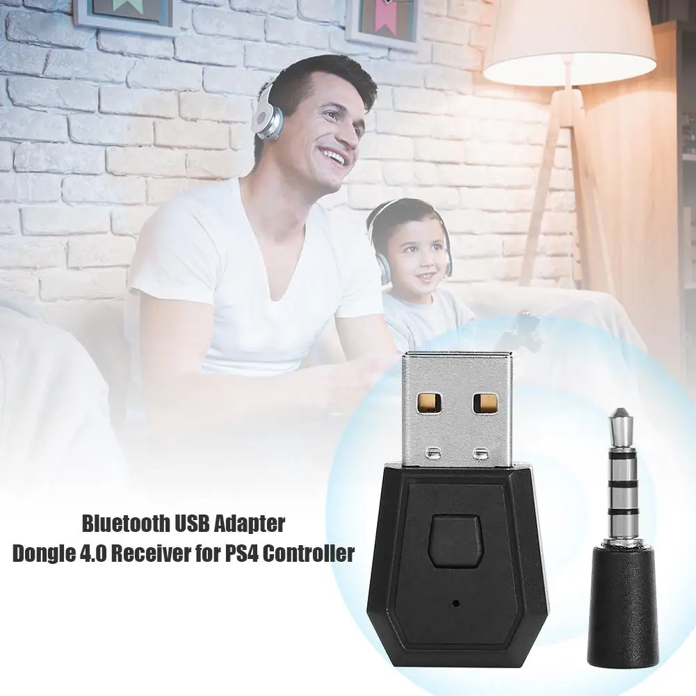 Беспроводной гарнитура Bluetooth Dongle USB 4 0 Приемник звука 3 5 мм адаптер для PS4 консоль