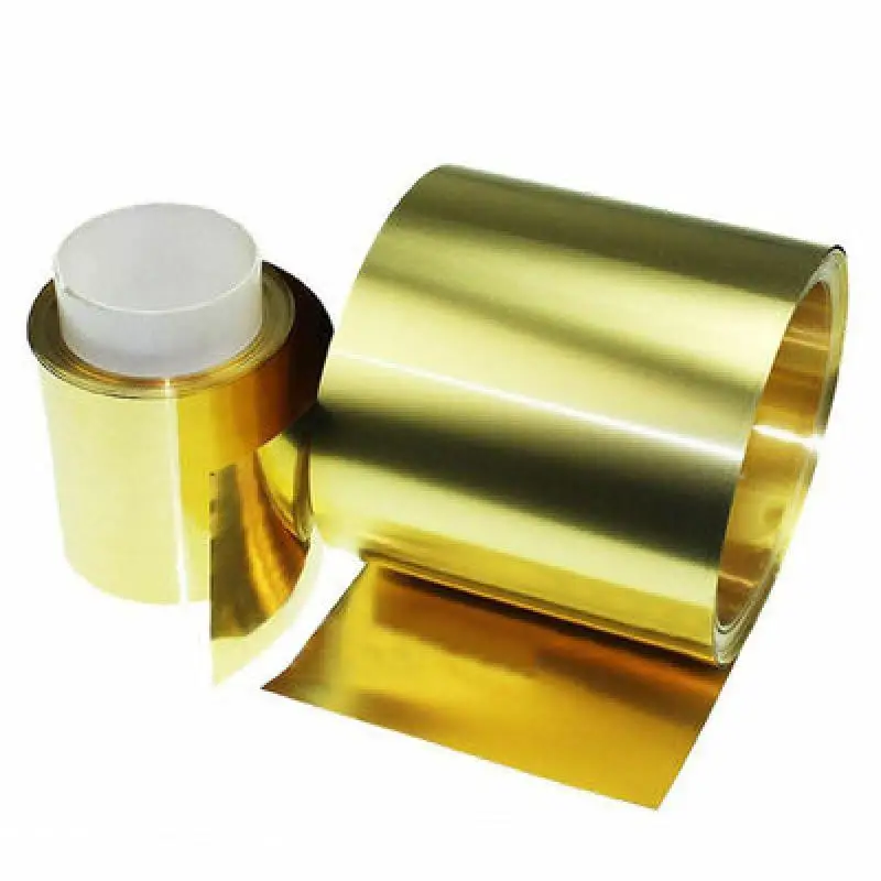 1 Pcs 0.01-0.3 mm x10-200 mm x 1000 mm Brass Metal Thin Sheet Foil Plate Thick