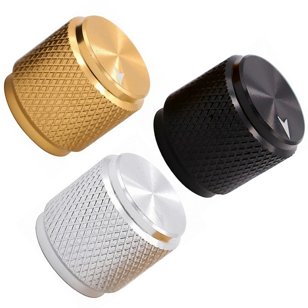 13x13mm Aluminum Knobs Sand Blast Knurling Knob Solid Machined Metal Knob Potentiometer Knobs Volume Audio Adjustment