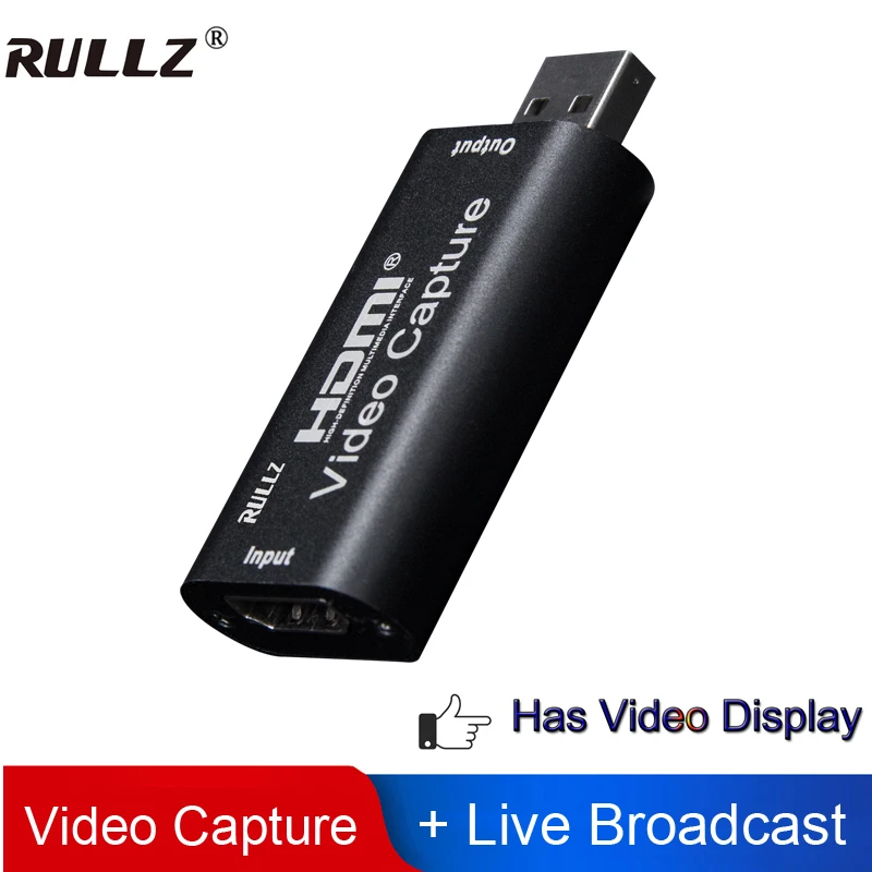 Rullz Mini Video Capture Card USB 2.0 HDMI Video Grabber