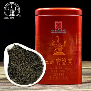 

Three Cranes Sanhe 2019 Liu Pao Tea Dark Tea Heicha Wuzhou Teas Red Jar China Cha 200g