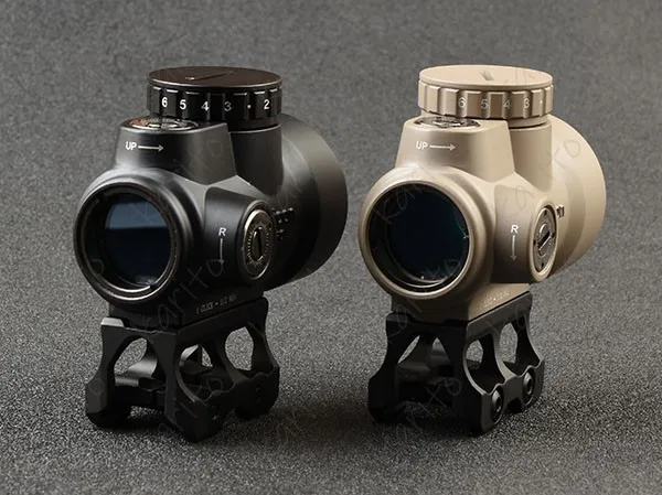 Тактический trijicon mro стиль 1x Red Dot прицел для высоких и низких Пикатинни Крепление база Охота стрельба