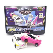 Voiture Robot de Transformation 2 en 1, jouet d'action Anime, Collision, modèle de Transformation, déformation, véhicules Pegasus, jouet cadeau pour enfants