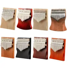 

Kalimba 17 Keys Thumb Piano High Quality Wood Mahogany Pine Finger Piano With Tuning Tools Sticker For Beginner Kids Music T6p5