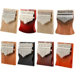 Kalimba 17 Keys Thumb Piano High Quality Wood Mahogany Pine Finger Piano With Tuning Tools Sticker For Beginner Kids Music T6p5