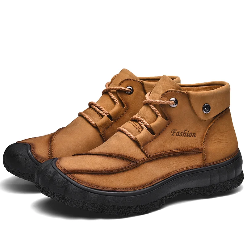 

Winter Plush Waterproof Snow Boots Fashion Outdoor Ankle Boots Men's Boots Warm Shoes Winter Men's Sneakers Footwear *20198