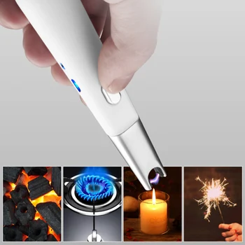 

USB Electronic Lighter Windproof Creative Touch Senstive Electric Tungsten Lighters Gift Filter Cigarette Holder
