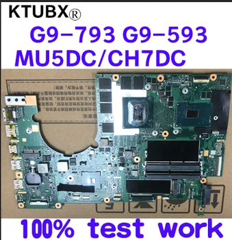 

MU5DC/CH7DC for ACER Predator 17 G9-793 G9-593 NBQ1T11001 Notebook Motherboard CPU i7 7700HQ GPU GTX1060M 100% test work
