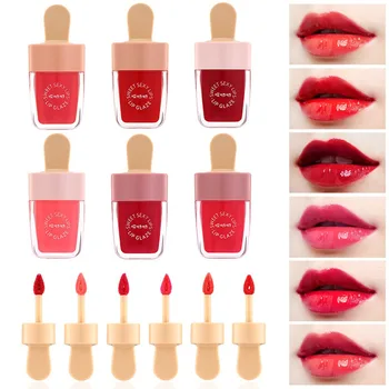 

Ice Cream Lip Liquid Moisturizing Smooth Fine Lines Brighten Skin Color Lip Glaze Liquid Lipstick