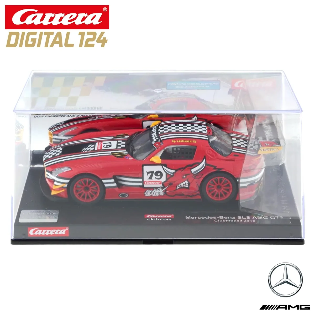Слот Carrera для автомобиля Digital124 20817 Mercedes SLS AMG GT3 Slot Bull Clubmodell 2015 | Игрушки и хобби