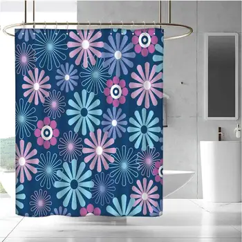 

3D Printed Shower Curtain Hotel Quality, Machine Washable
