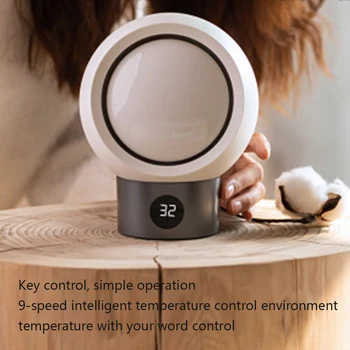 

Electric Heater Fan Remote Control Portable Plug-in Electric Fan Space Room Heater Air Heating Space Winter Warmer 500W Mini