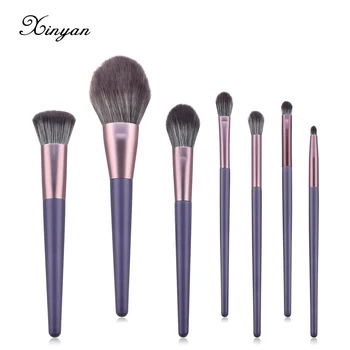 

XINYAN Powder Blush Makeup Brushes Set Eyeshadow Purple Mandala Loose Eyeliner Cosmetic Foundation Beauty Tool