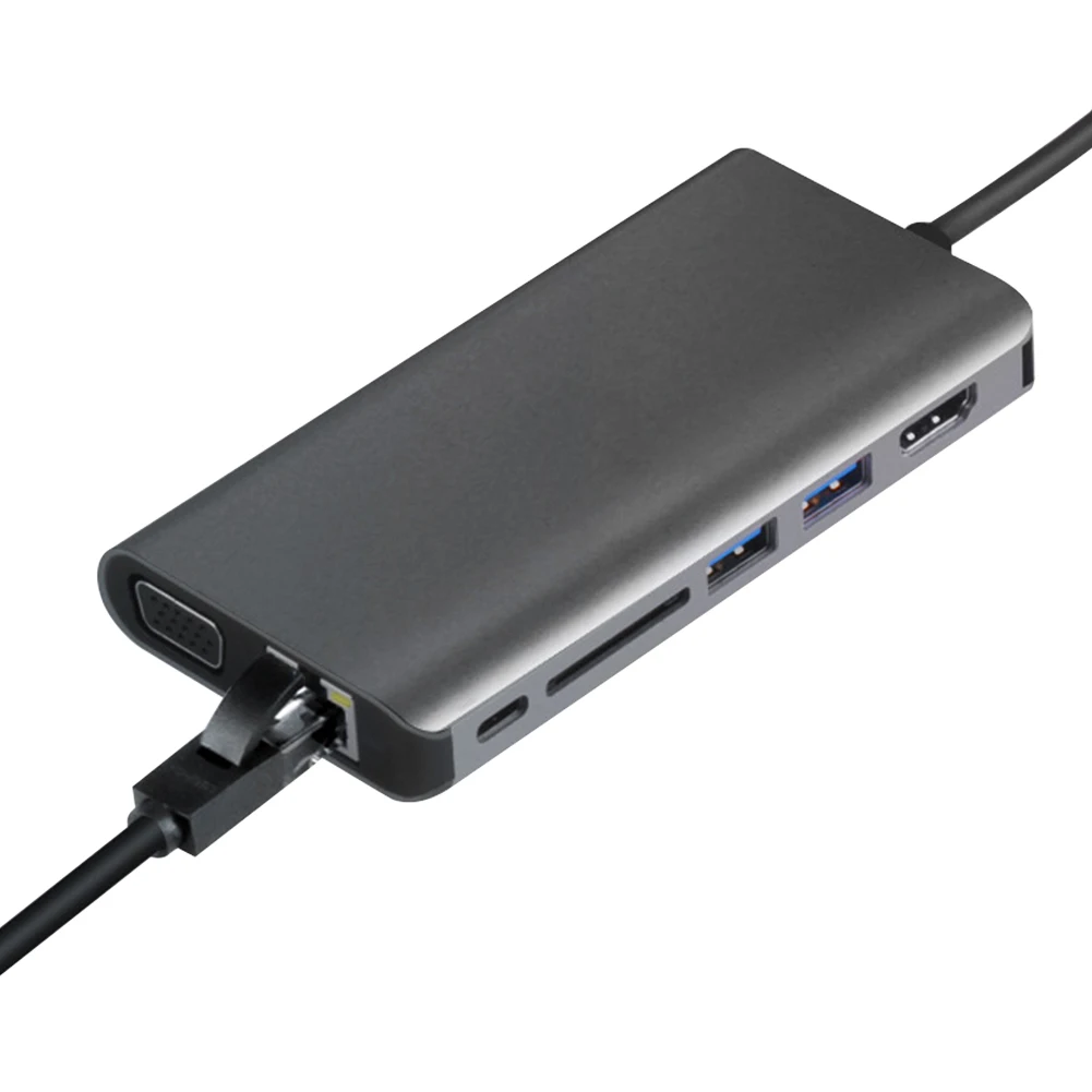 

8 In 1 Multifunctional Transmission Wear Resistant Lightweight Portable Converter High Speed Radiating Stable Type-c USB C Hub