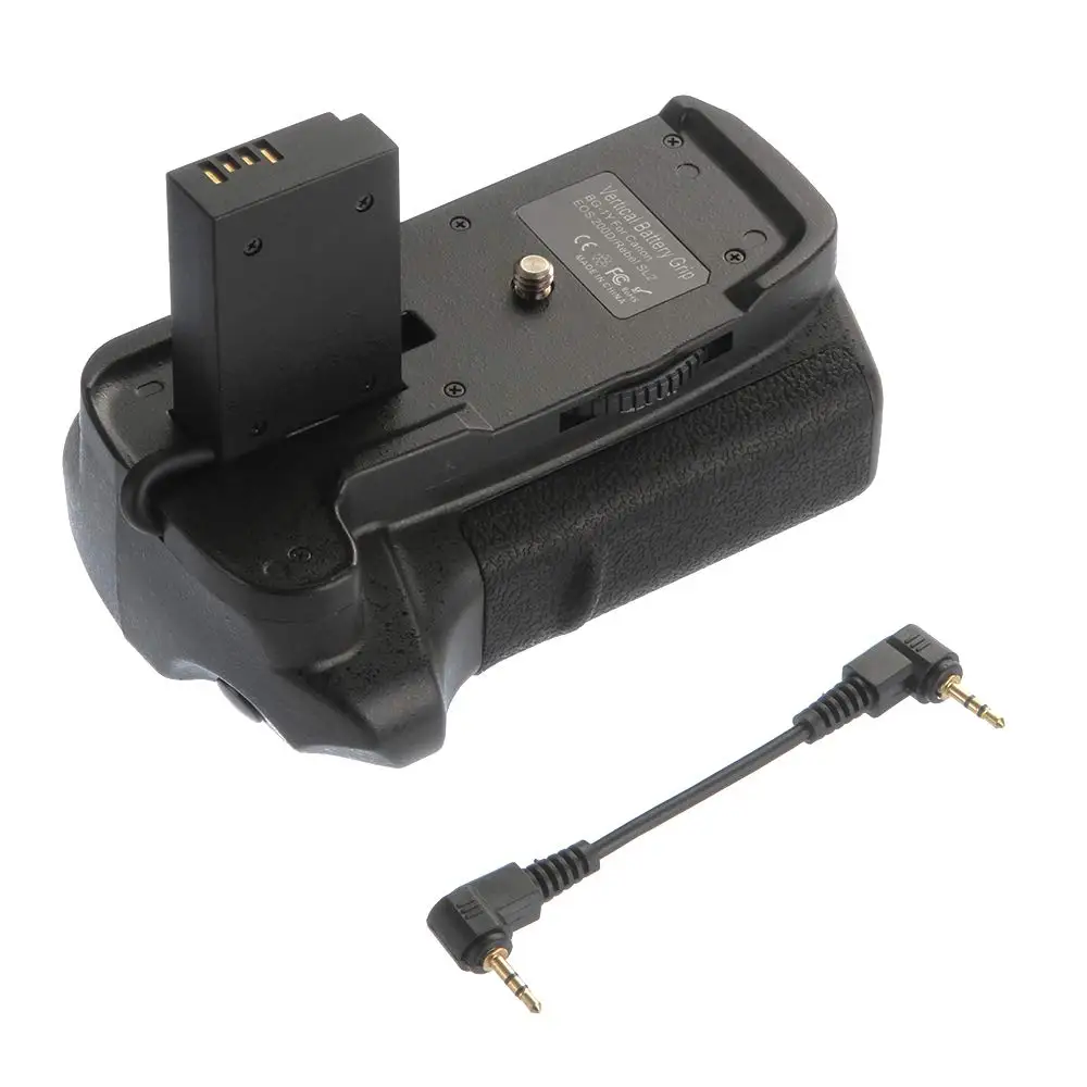 

Pro Vertical Battery Grip For Canon EOS 200D Rebel SL2 Camera holder 2 batteries