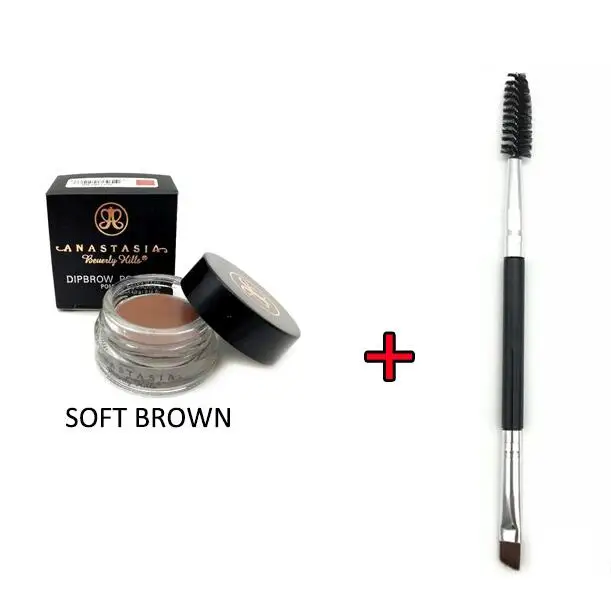 10-SOFT-BROWN Anastasiaes Dipbrow, помада для бровей, макияж, 11 цветов, Anastasias Beverlying Hills, пудра, крем для бровей - Цвет: 10-SOFT-BROWN