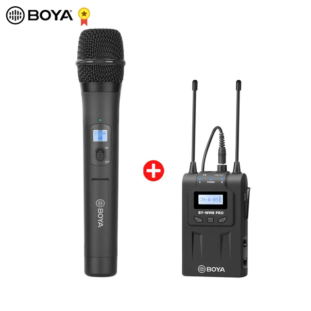WHM8Pro and RX8 Pro BOYA BY-WM8 Pro WM4 Pro K2 K1 Mark II UHF Беспроводная микрофонная система всенаправленный петличный микрофон для ENG EFP DV DSLR - Цвет: WHM8Pro and RX8 Pro