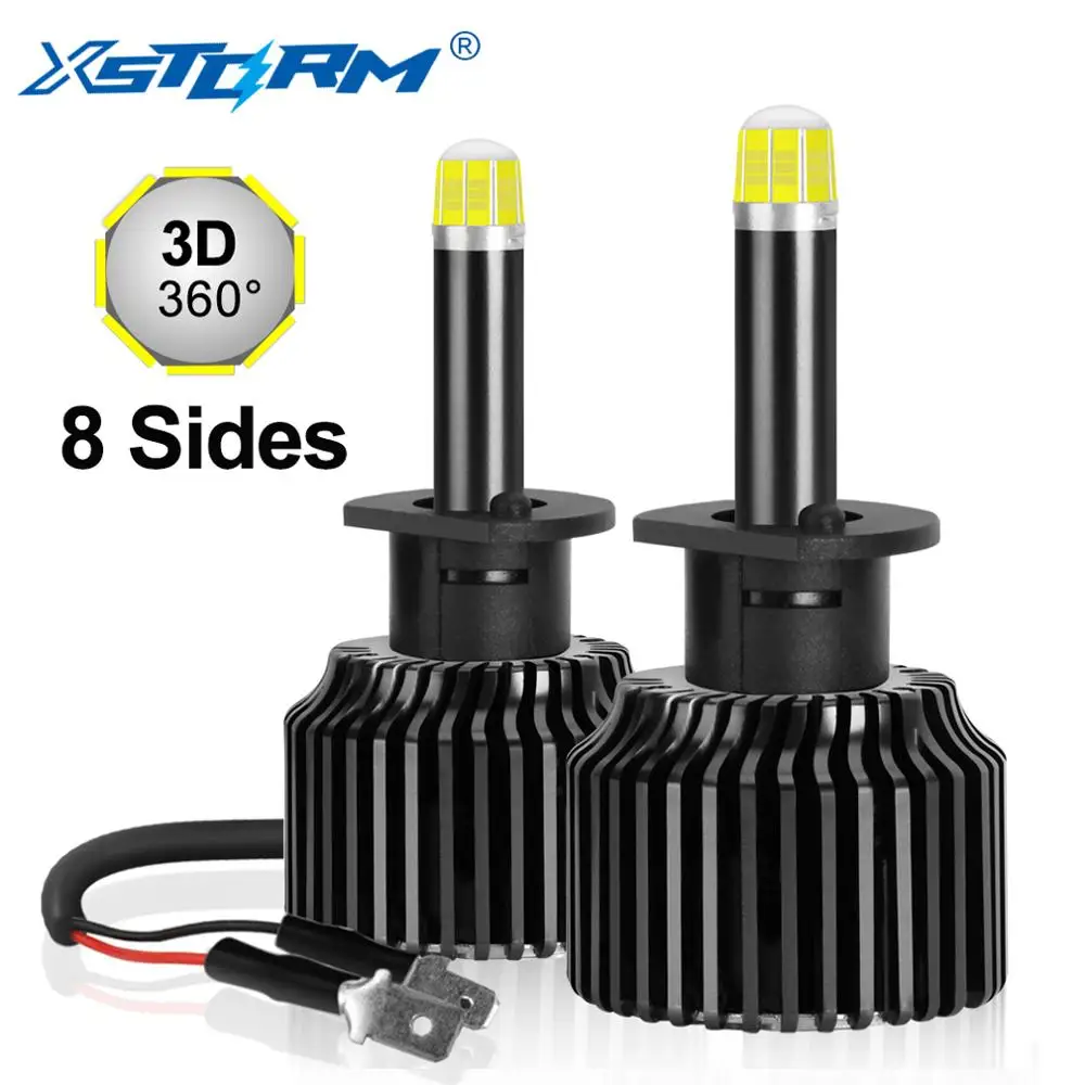 Лампы светодиодные H1 H7 H3 H11 HB3 360 HB4 9005 9006 Hir2 9012 лм 6000 К 12 В|Передние LED-фары для авто| |