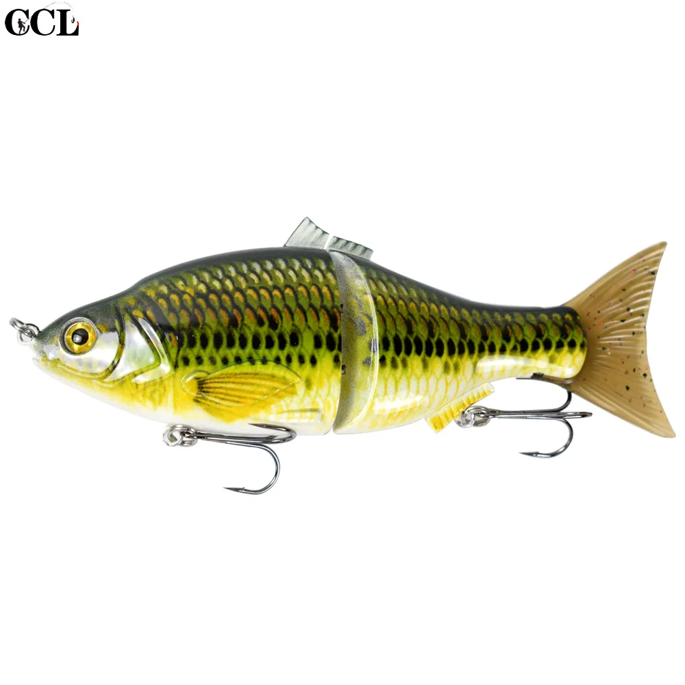 02 CCLTBA рыболовные приманки 2 сегментированных слайдера Swimbait снасти для ловли окуня 15 см 51 г плавающий планер металлические шарнирные Shad приманки - Цвет: 02