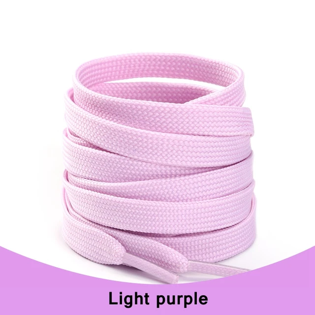 1Pair Sneakers Shoelaces Shoes Accessories Laces for Shoes Unisex Flat Shoe Laces Shoe Strings Shoelaces  Af1 Light purple