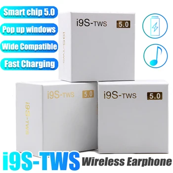 

Acespower Fast Shipping I9s TWS Earphone Mini Wireless Bluetooth 5.0 Headset Silicone Case Hook Kit Box Stereo Sports Earbuds