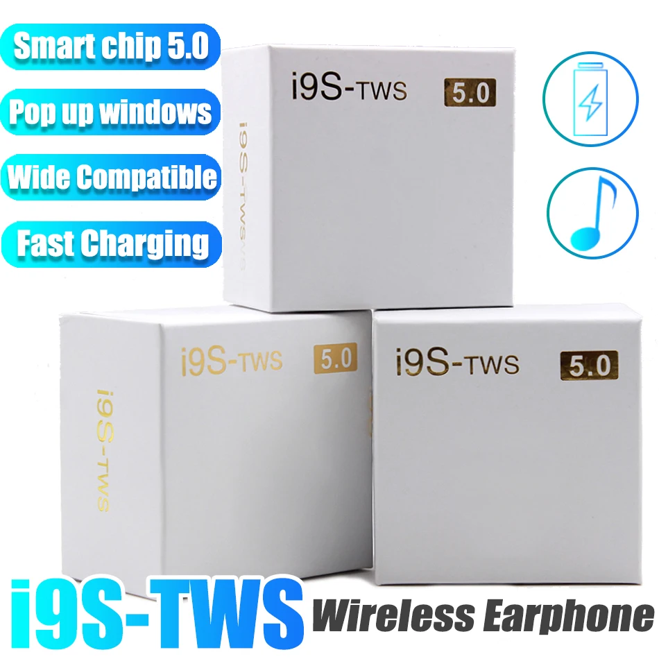 TWS стереонаушники Acespower I9s с поддержкой Bluetooth 5 0 и силиконовым чехлом|Наушники