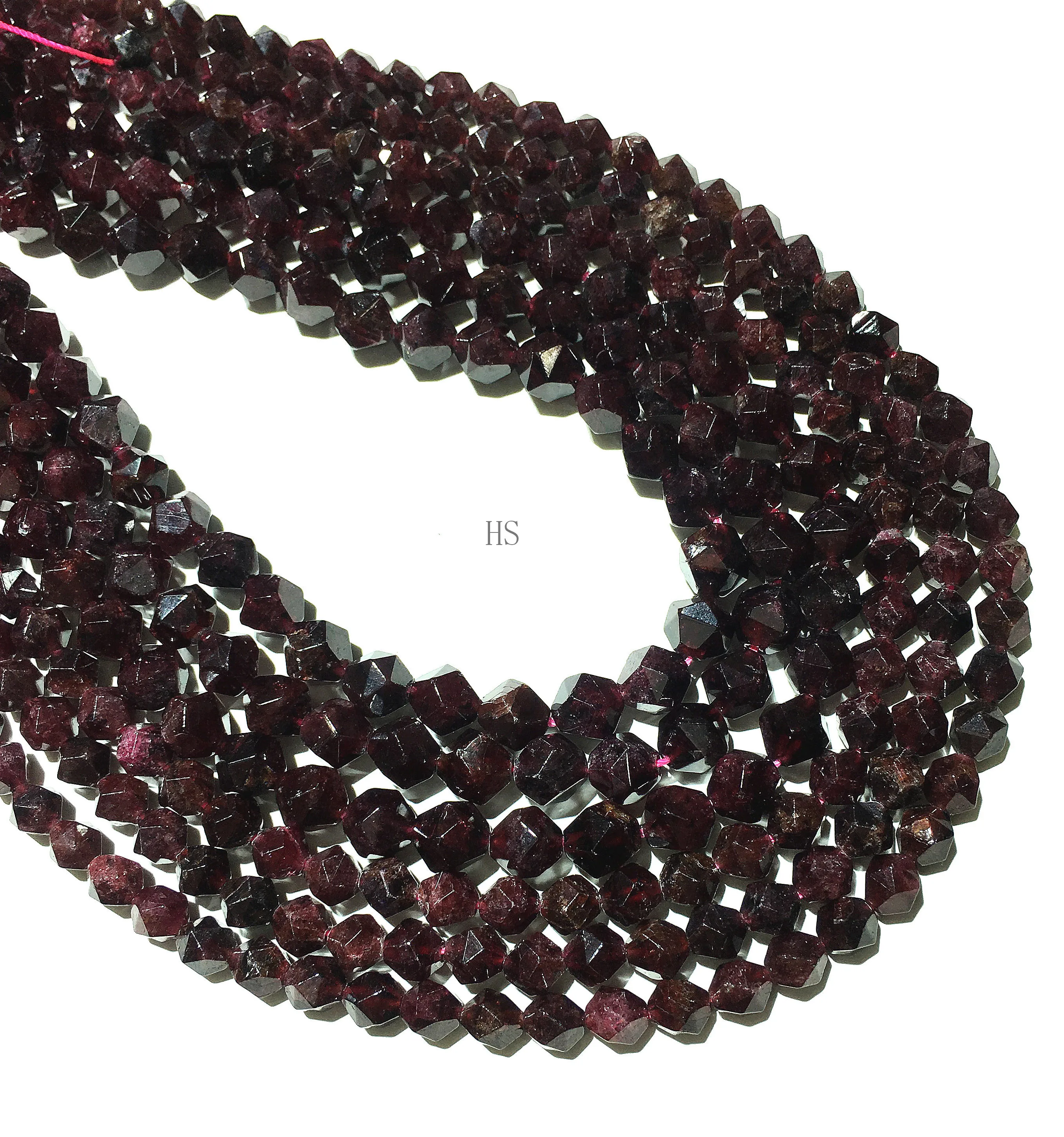 

Natural Stone Garnet Round Loose Beads 6 8 10 MM Semi-precious Gemstone Healing Energy Jewelry Making Bracelet Necklace Earring