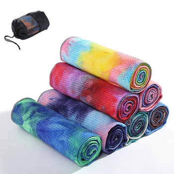 

183*63cm Tie Dye Yoga Towel Non Slip Yoga Blanket Microfiber Fitness Mat Absorb Sweat Pilates Sport Training for Gym Exercise