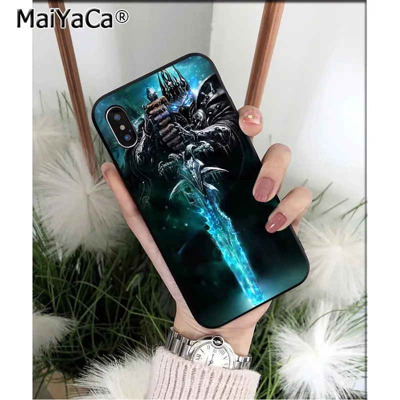 Мягкий высококачественный чехол для телефона MaiYaCa World of Warcraft Arthas Sylvanas из ТПУ для iPhone 5 5Sx 6 7 7plus 8 8Plus X XS MAX XR - Цвет: A2