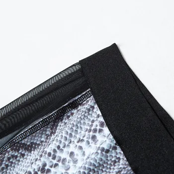 2020 Snake Print Sexy Leggings High Waist Fitness Legging Women Mesh See Through Summer Workout Leggins Home Wear Gothic Black 6