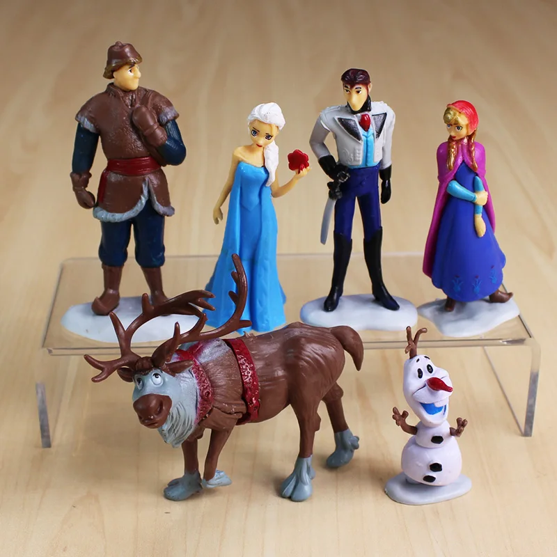 9 шт./компл. Frozen2 Снежная королева Эльза Анна ПВХ Фигурки Олаф Кристоф Свен аниме куклы фигурки, детские игрушки для детей Подарки