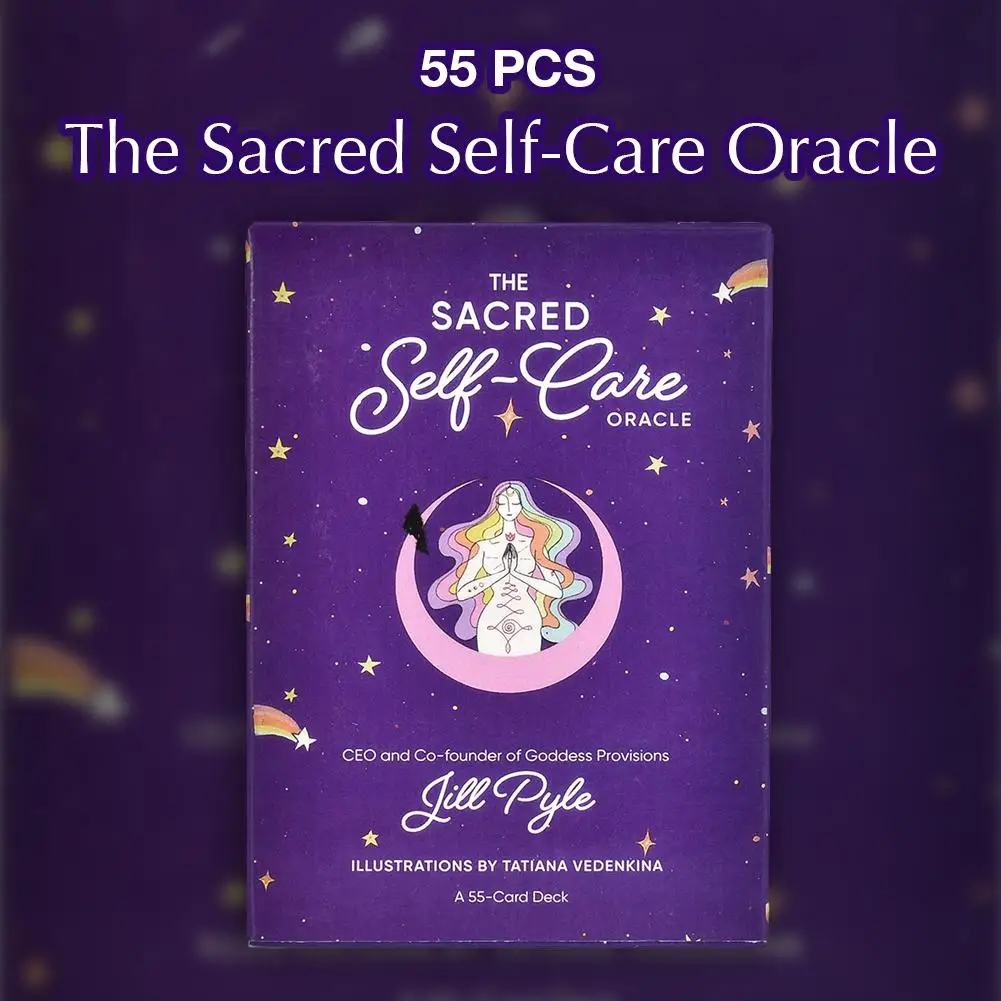 

55 Pcs The Sacred Self-Care Oracle Tarot Cards English Version Board Games Cards Family Party Entertainment Game Playing Cards