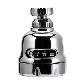 

Splash-proof 3 Modes Movable Faucet Spray Head 360 Degrees Rotating Water Saving Replacement Accessories Tap Extender Kitchen