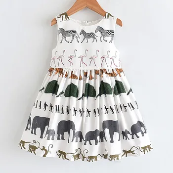 

Bear Leader Girls Spring Pattern Dresses New Brand Girls Summer Dress Kids Sleeveless Vest Suits Toddler Baby Children Clothing