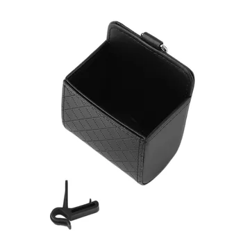 

Newest Black/Beige/Grey/Brown PU Leather Cars Vehicle Trash Mobile Phone Storage Holder Pouch Bag Organizer Car Accessories