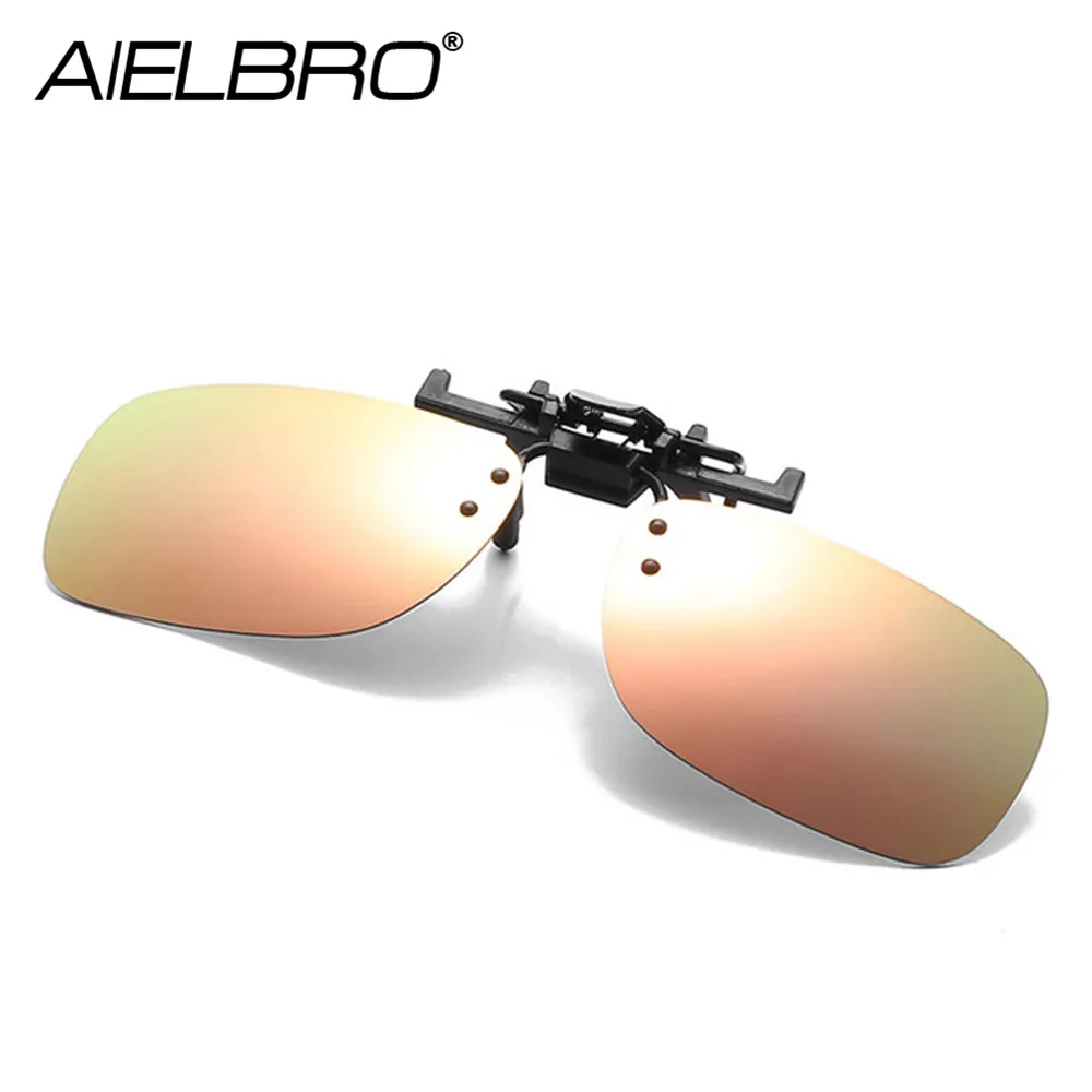 Men Women Polarized Sports Glasses Flip up Clip on Polarized Sunglasses Driving Fishing Cycling Hiking Sun Glasses Clips for Myopic
