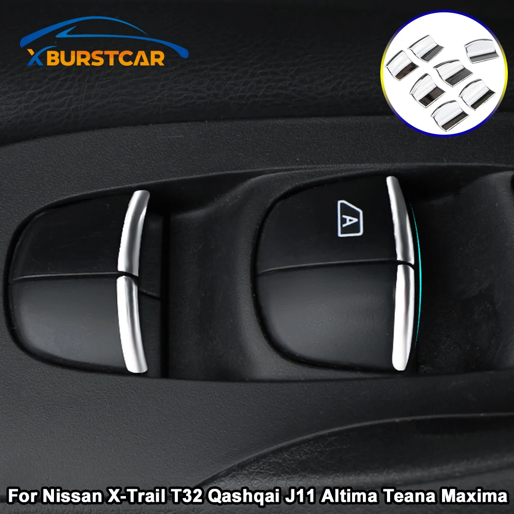 Xburstcar для Nissan X-Trail T32 Qashqai J11 Altima Teana Maxima автомобильный стеклоподъемник с блестками