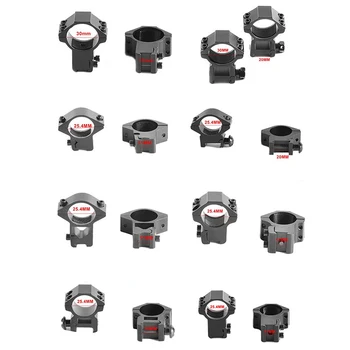 

25.4mm /30mm 2PCS Hunting Rifle Scope Mount Scope Ring for 11mm /20mm Picatinny Rail Weaver Mount For Air Rifle Scope caza