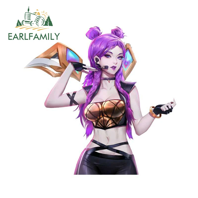 EARLFAMILY 13 см x 12 6 для League of Legends Kda Kaisa автомобильные наклейки солнцезащитные