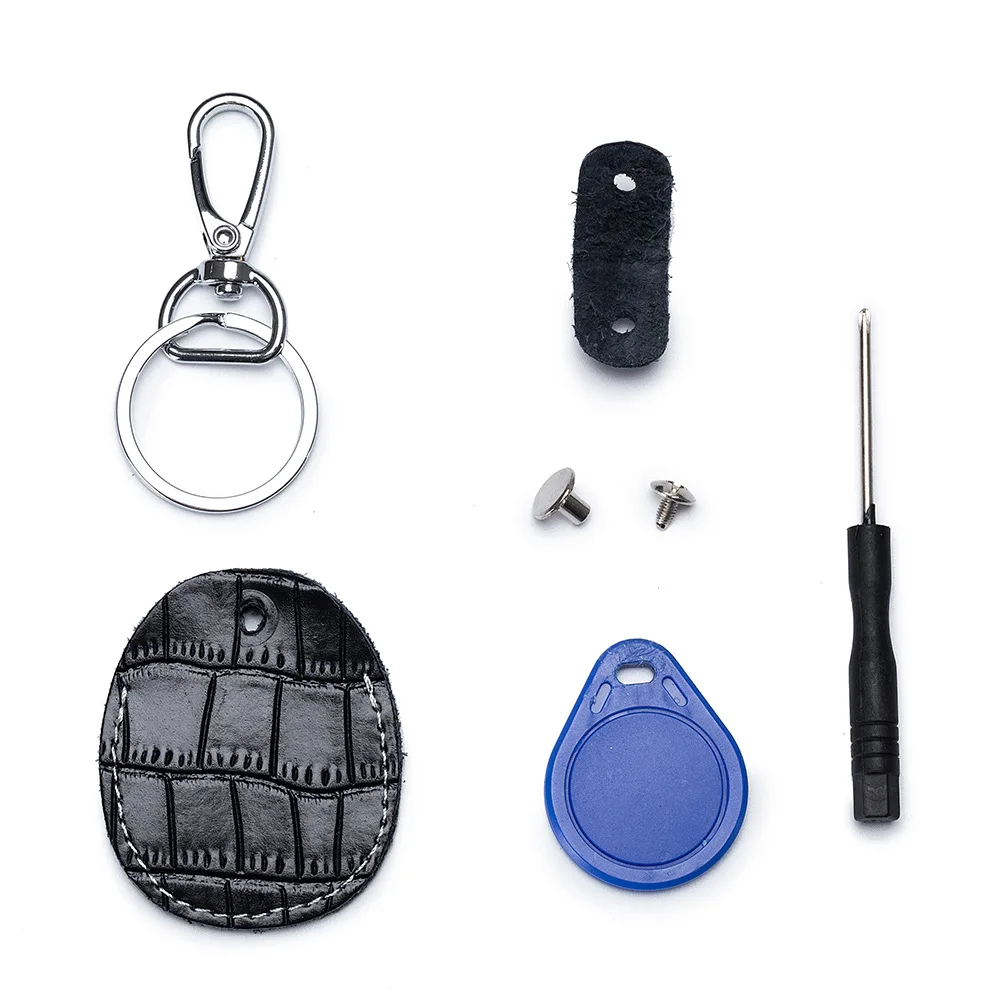 Key Case Key Protector Key Holder Case for Apple Airtags PIK Magnet Keychain Leather Protective Cover for Pandora Tag Dog Tracker Locator Device Sleeve Airtag