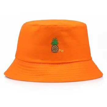 

Panama Bucket Hat Men Women Summer pineapple cotton Cap Banana embroidery Hat Bob Hat Hip Hop Gorros Fishing Fisherman Hat