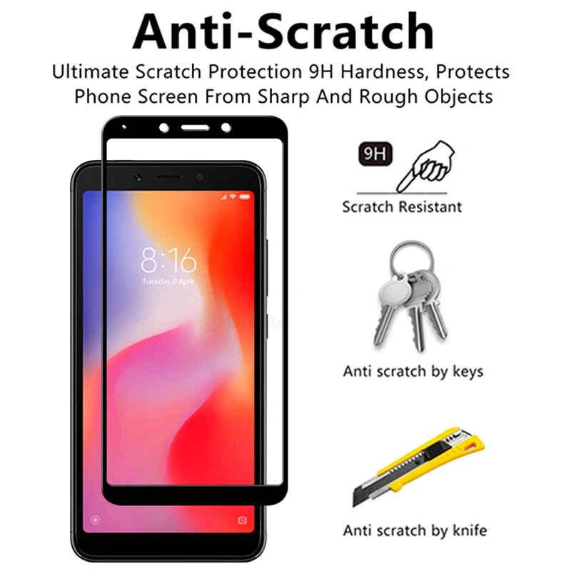 9H Gehard Glas Voor Xiaomi Redmi 6 6A 5 Plus 5 5A S2 4A 4X Screen Protector Glas Note 4 4X 5 5A 6 Pro Veiligheid Beschermende Glas