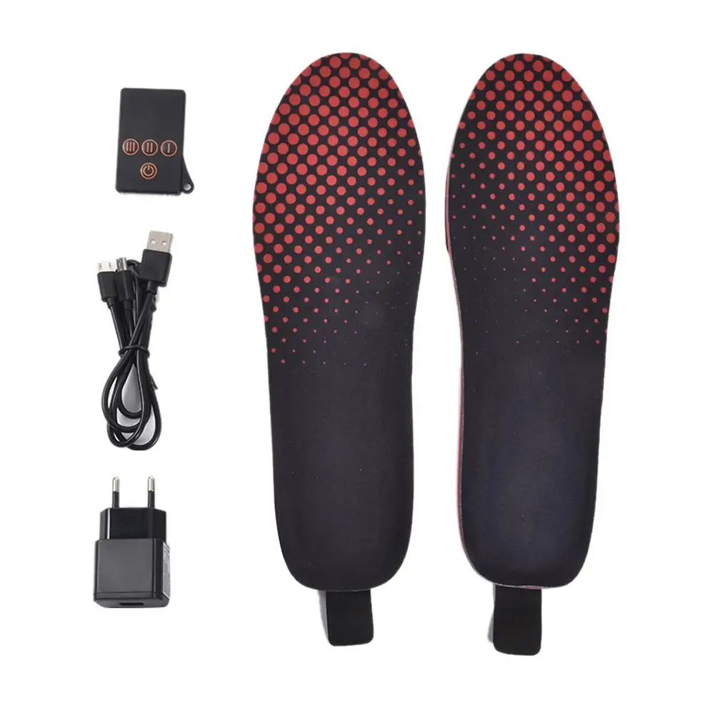 

Lithium Battery Charged Heated Insole Remote Control Electric Thermal Insoles Temperature Adjustable Winter Warm Heat Insoles