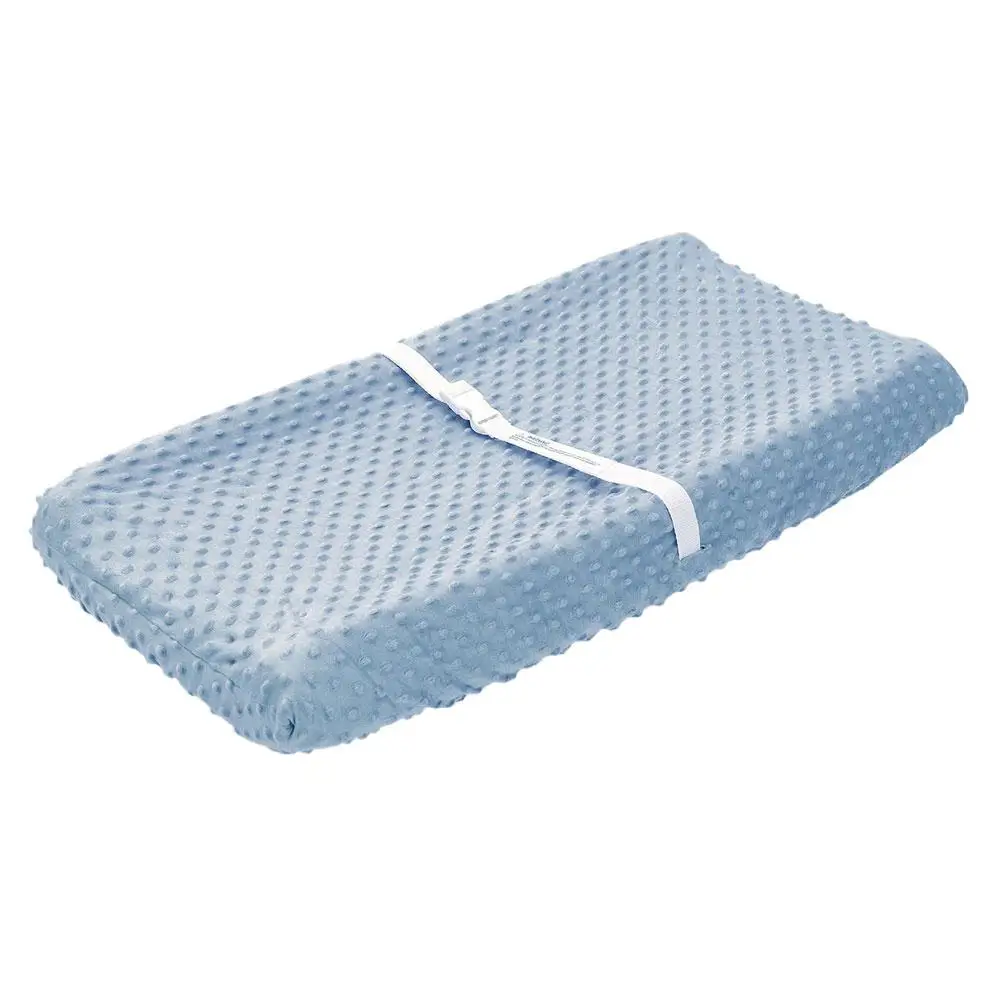 Узорчатая Пеленка, мягкий дышащий чехол для новорожденных, дышащий, меняющий столовый лист, подушка для новорожденного, пеленальный коврик - Цвет: Blue