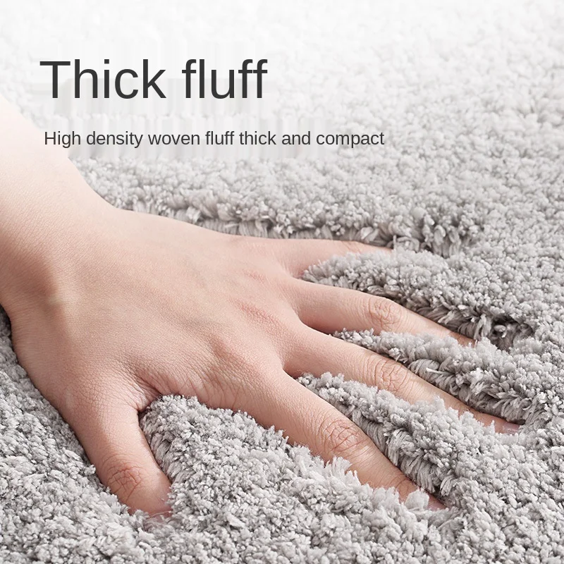 Super Thick Fluff Fiber Bath Mats Comfortable and Soft Bathroom Carpet Non-slip Absorbent Rug Foot Mat Shower Room Doormat Hot