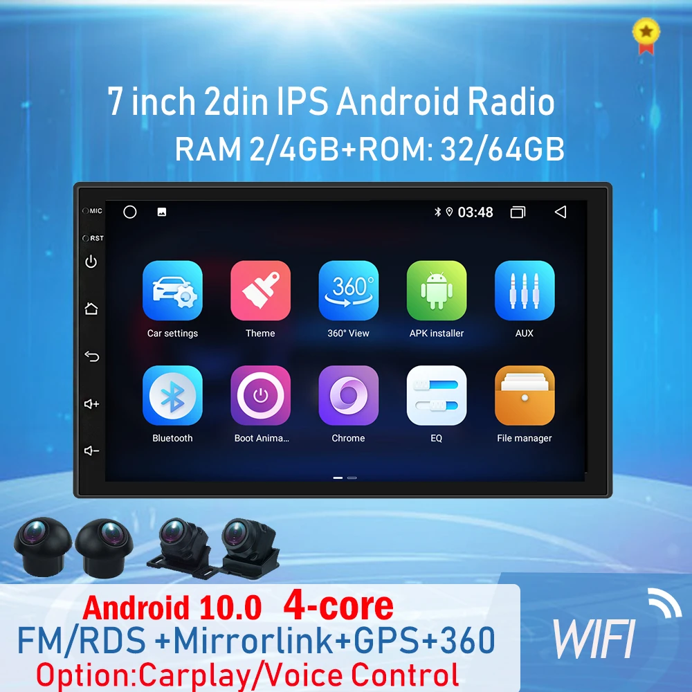 New Android 10 0 Dsp Ips Car Multimedia Player For Universal Autoradio 4g Ram 64g Rom With Hd 360 Bird View Panorama Gps Bt Wifi Car Multimedia Player Aliexpress